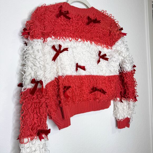 Mighty Fine Bow Open Cardigan Sweater - Picture 11 of 13